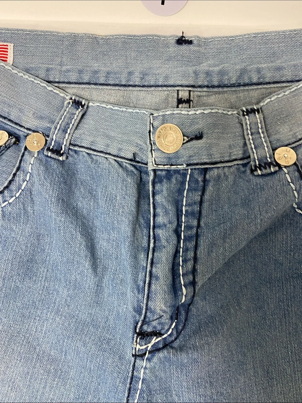 True Religion Men’s Light Blue Relaxed Jeans